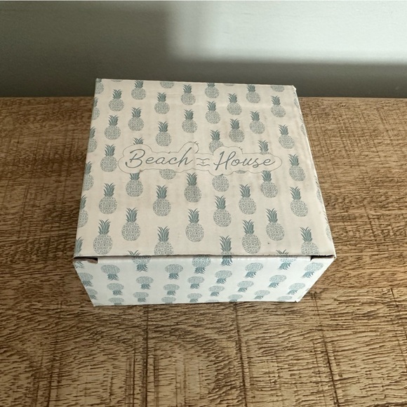 Beach House Other - Beach House Coasters | Tropical Leaf Ceramic Set of 4